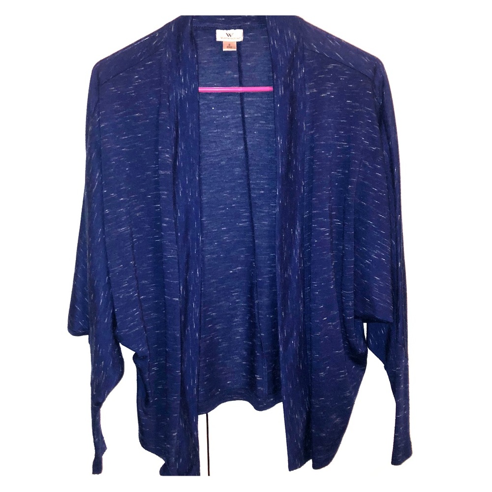 Blue Speckled Cardigan
